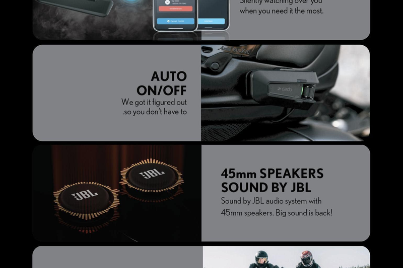 รูปสินค้า หูฟังบลูทูธ (Bluetooth) แบรนด์ หูฟังบลูทูธ Cardo Cardo Packtalk PRO มุมด้านหลัง