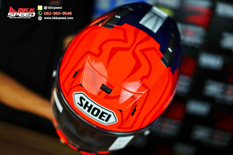 รูปสินค้าหมวกกันน็อคเต็มใบ แบรนด์ SHOEI รุ่น Shoei X15 ลาย/สี X15 Marquez8 TC1 สำหรับขี่มอเตอร์ไซค์ รูปเพิ่มเติม 7 จาก BKKSPEED