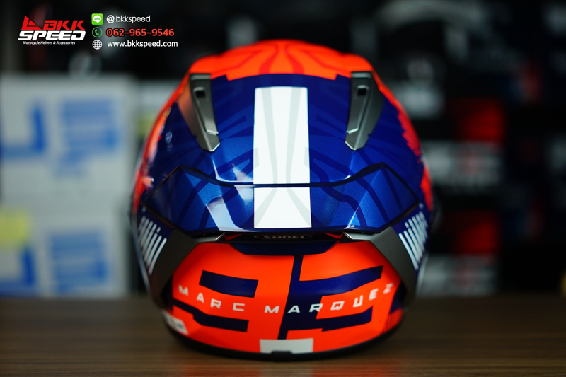 รูปสินค้าหมวกกันน็อคเต็มใบ แบรนด์ SHOEI รุ่น Shoei X15 ลาย/สี X15 Marquez8 TC1 สำหรับขี่มอเตอร์ไซค์ รูปเพิ่มเติม 5 จาก BKKSPEED