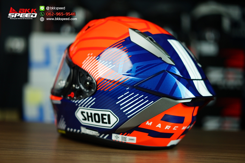 รูปสินค้าหมวกกันน็อคเต็มใบ แบรนด์ SHOEI รุ่น Shoei X15 ลาย/สี X15 Marquez8 TC1 สำหรับขี่มอเตอร์ไซค์ รูปเพิ่มเติม 6 จาก BKKSPEED
