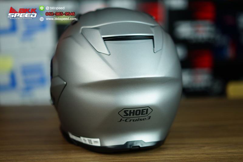 รูปสินค้าหมวกกันน็อคเต็มใบ แบรนด์ SHOEI รุ่น SHOIE J Cruise 3 ลาย/สี J cruise 3 Matt Deep Grey สำหรับขี่มอเตอร์ไซค์ รูปเพิ่มเติม 5 จาก BKKSPEED