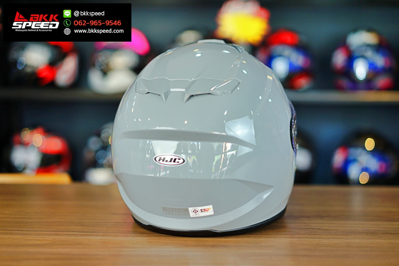 รูปสินค้าหมวกกันน็อคเต็มใบ แบรนด์ HJC รุ่น HJC i31 ลาย/สี i31 N Grey สำหรับขี่มอเตอร์ไซค์ มุมด้านหลัง จาก BKKSPEED
