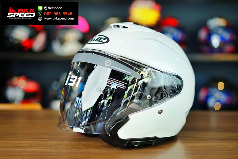 รูปสินค้าหมวกกันน็อคเต็มใบ แบรนด์ HJC รุ่น HJC i31 ลาย/สี i31 Pearl White สำหรับขี่มอเตอร์ไซค์ มุมหลักด้านหน้า จาก BKKSPEED