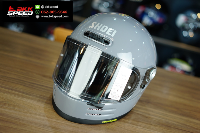 รูปสินค้าหมวกกันน็อคเต็มใบ แบรนด์ SHOEI รุ่น Shoei Glamster ลาย/สี Glamster Basalt Grey สำหรับขี่มอเตอร์ไซค์ มุมด้านข้าง จาก BKKSPEED