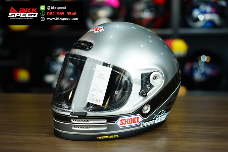 รูปสินค้าหมวกกันน็อคเต็มใบ แบรนด์ SHOEI รุ่น Shoei Glamster ลาย/สี Glamster Abiding TC10 สำหรับขี่มอเตอร์ไซค์ มุมหลักด้านหน้า จาก BKKSPEED