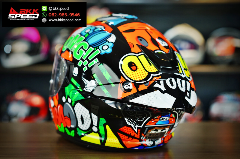 รูปสินค้าหมวกกันน็อคเต็มใบ แบรนด์ NHK รุ่น K5R ลาย/สี Bo Bensneyder 10 สำหรับขี่มอเตอร์ไซค์ รูปเพิ่มเติม 6 จาก BKKSPEED