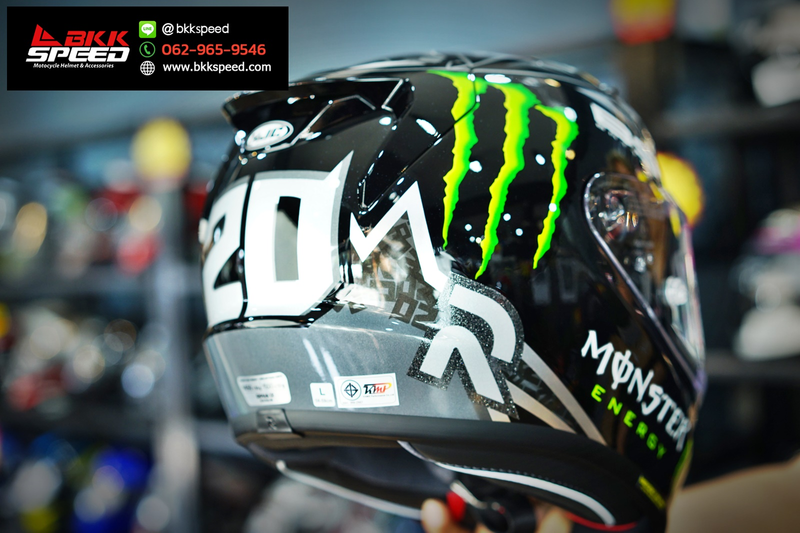 รูปสินค้าหมวกกันน็อคเต็มใบ แบรนด์ HJC รุ่น HJC RPHA12 ลาย/สี RPHA12 Quartararo Black Monster Energy Limited สำหรับขี่มอเตอร์ไซค์ รูปเพิ่มเติม 7 จาก BKKSPEED