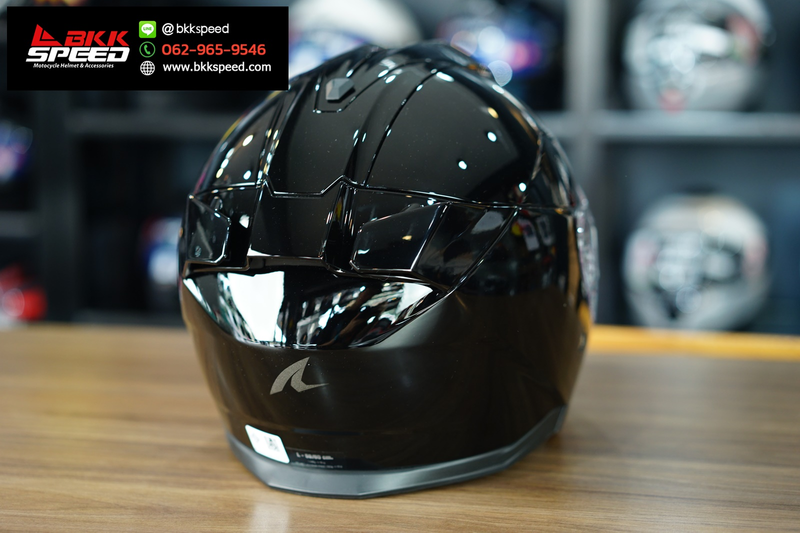 รูปสินค้าหมวกกันน็อคเต็มใบ แบรนด์ SHARK รุ่น Skwal ลาย/สี Jet Blank Black (BLK) สำหรับขี่มอเตอร์ไซค์ มุมด้านหลัง จาก BKKSPEED