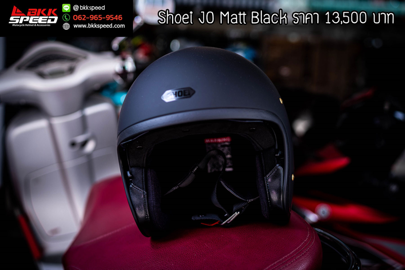 รูปสินค้าหมวกกันน็อคเต็มใบ แบรนด์ SHOEI รุ่น JO ลาย/สี Matt Black สำหรับขี่มอเตอร์ไซค์ มุมด้านหลัง จาก BKKSPEED
