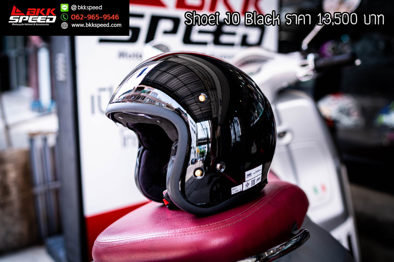 รูปสินค้าหมวกกันน็อคเต็มใบ แบรนด์ SHOEI รุ่น Shoei JO ลาย/สี JO Black ดำเงา สำหรับขี่มอเตอร์ไซค์ มุมด้านข้าง จาก BKKSPEED