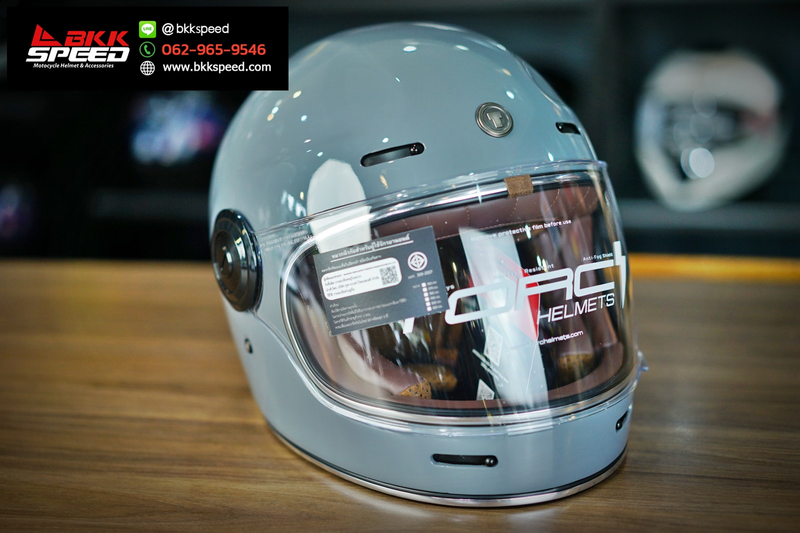 รูปสินค้าหมวกกันน็อคเต็มใบ แบรนด์ TORC รุ่น T1 ลาย/สี Nardo Grey สำหรับขี่มอเตอร์ไซค์ มุมด้านข้าง จาก BKKSPEED