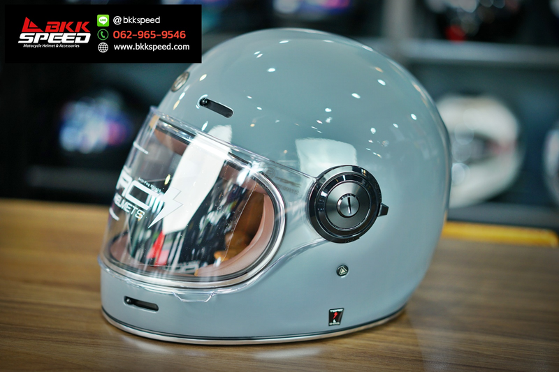 รูปสินค้าหมวกกันน็อคเต็มใบ แบรนด์ TORC รุ่น T1 ลาย/สี Nardo Grey สำหรับขี่มอเตอร์ไซค์ มุมด้านหลัง จาก BKKSPEED