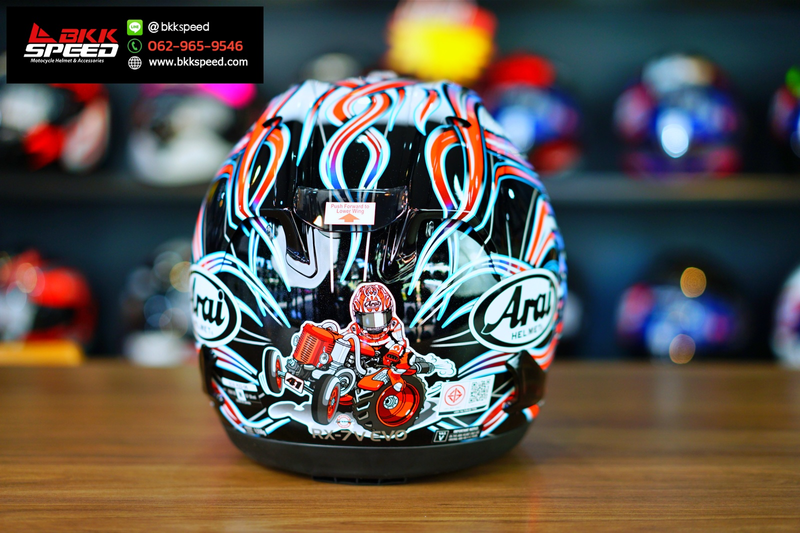 รูปสินค้าหมวกกันน็อคเต็มใบ แบรนด์ ARAI รุ่น ARAI RX-7V EVO ลาย/สี RX7V EVO Haga WSBK สำหรับขี่มอเตอร์ไซค์ รายละเอียดสินค้า จาก BKKSPEED