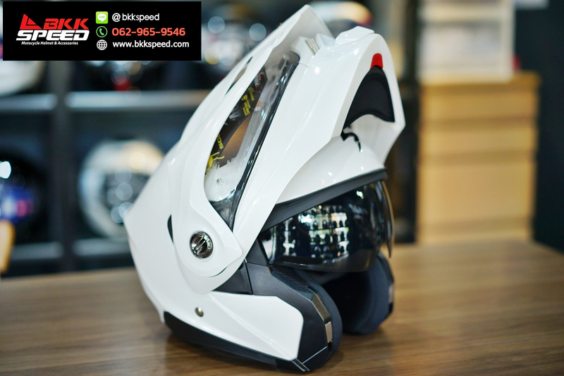 รูปสินค้าหมวกกันน็อคเต็มใบ แบรนด์ Scorpion EXO รุ่น Scorpion EXO ADX2 ลาย/สี ADX2 White สำหรับขี่มอเตอร์ไซค์ รูปเพิ่มเติม 6 จาก BKKSPEED
