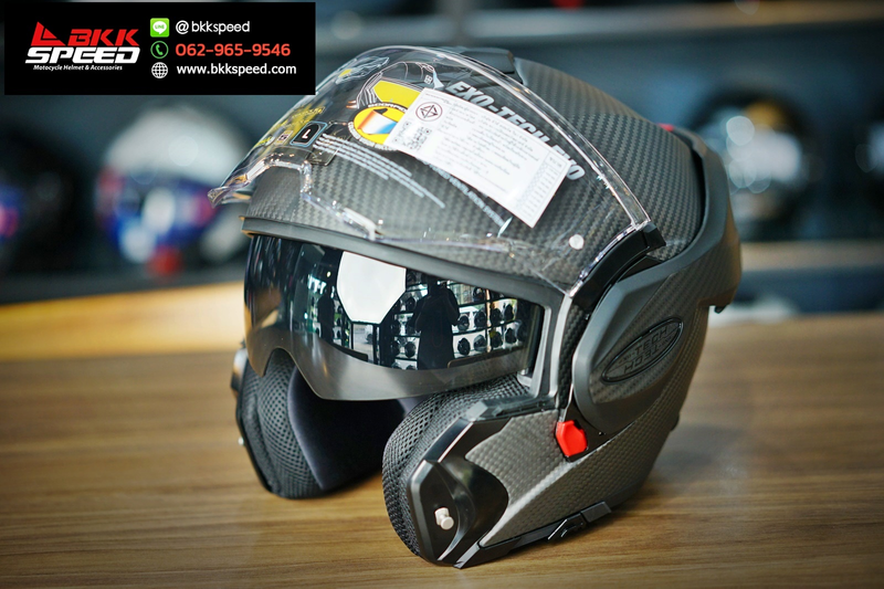 รูปสินค้าหมวกกันน็อคเต็มใบ แบรนด์ Scorpion EXO รุ่น Scorpion EXO Tech ลาย/สี TECH EVO Carbon Matt สำหรับขี่มอเตอร์ไซค์ รูปเพิ่มเติม 5 จาก BKKSPEED
