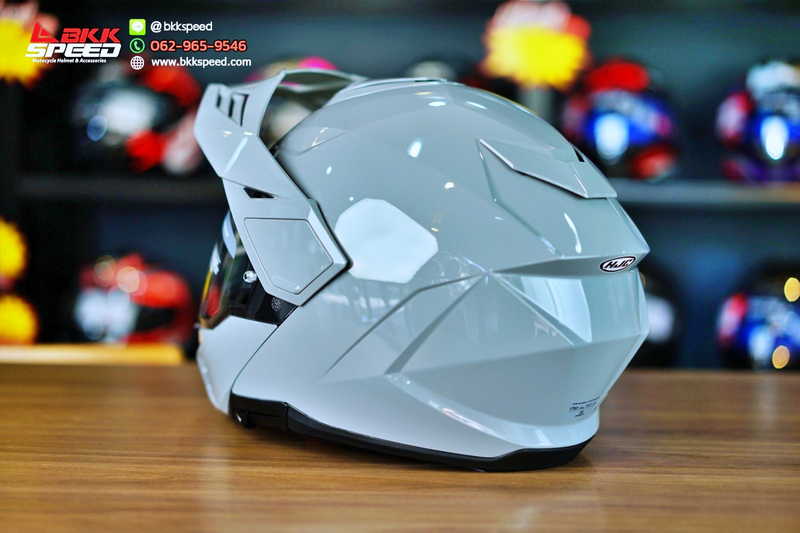 รูปสินค้าหมวกกันน็อคเต็มใบ แบรนด์ HJC รุ่น HJC i80 ลาย/สี i80 N Grey สำหรับขี่มอเตอร์ไซค์ มุมด้านข้าง จาก BKKSPEED