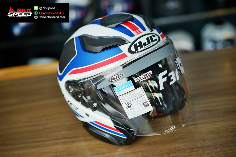 รูปสินค้าหมวกกันน็อคเต็มใบ แบรนด์ HJC รุ่น HJC F31 ลาย/สี F31 CERON MC21 สำหรับขี่มอเตอร์ไซค์ มุมด้านข้าง จาก BKKSPEED