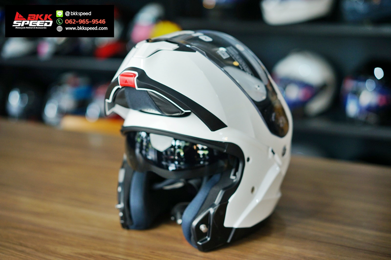 รูปสินค้าหมวกกันน็อคเต็มใบ แบรนด์ HJC รุ่น HJC C91N ลาย/สี C91N Pearl White สำหรับขี่มอเตอร์ไซค์ รายละเอียดสินค้า จาก BKKSPEED