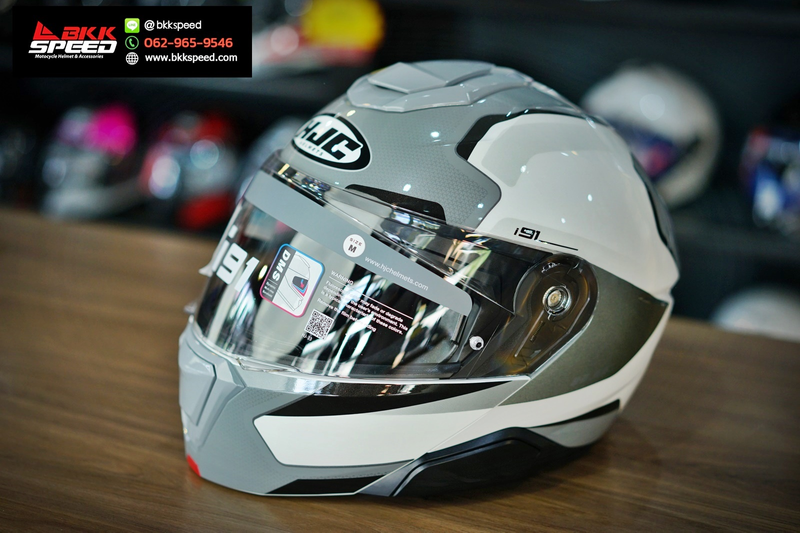 รูปสินค้าหมวกกันน็อคเต็มใบ แบรนด์ HJC รุ่น HJC i91 ลาย/สี i91 Felio mc5 สำหรับขี่มอเตอร์ไซค์ มุมหลักด้านหน้า จาก BKKSPEED