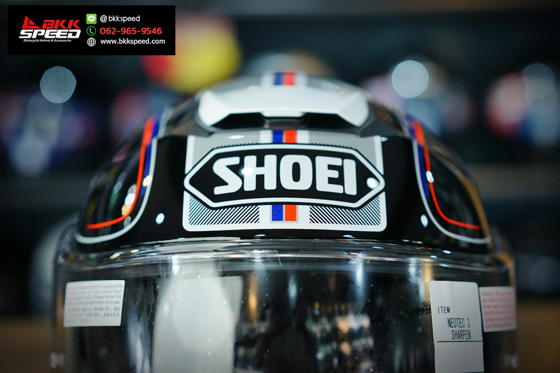 รูปสินค้าหมวกกันน็อคเต็มใบ แบรนด์ SHOEI รุ่น Shoei Neotec3 ลาย/สี NEOTEC3 Sharpen TC10 สำหรับขี่มอเตอร์ไซค์ มุมด้านข้าง จาก BKKSPEED