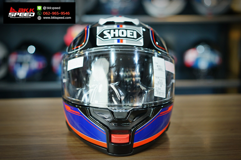 รูปสินค้าหมวกกันน็อคเต็มใบ แบรนด์ SHOEI รุ่น Shoei Neotec3 ลาย/สี NEOTEC3 Sharpen TC10 สำหรับขี่มอเตอร์ไซค์ มุมด้านหลัง จาก BKKSPEED