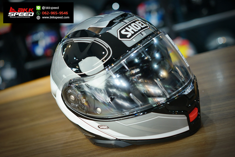 รูปสินค้าหมวกกันน็อคเต็มใบ แบรนด์ SHOEI รุ่น Shoei Neotec3 ลาย/สี NEOTEC3 Sharpen TC5 สำหรับขี่มอเตอร์ไซค์ มุมด้านข้าง จาก BKKSPEED
