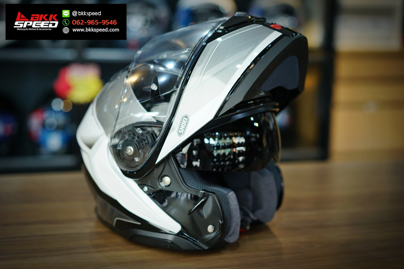 รูปสินค้าหมวกกันน็อคเต็มใบ แบรนด์ SHOEI รุ่น Shoei Neotec3 ลาย/สี NEOTEC3 Sharpen TC5 สำหรับขี่มอเตอร์ไซค์ มุมด้านหลัง จาก BKKSPEED