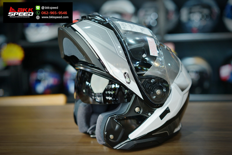 รูปสินค้าหมวกกันน็อคเต็มใบ แบรนด์ SHOEI รุ่น Shoei Neotec3 ลาย/สี NEOTEC3 Sharpen TC5 สำหรับขี่มอเตอร์ไซค์ รูปเพิ่มเติม 5 จาก BKKSPEED