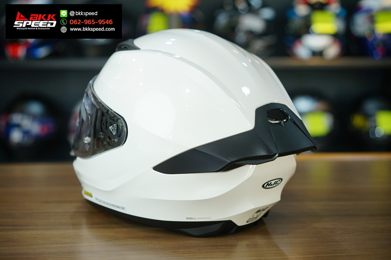รูปสินค้าหมวกกันน็อคเต็มใบ แบรนด์ HJC รุ่น HJC i11 ลาย/สี i11 Pearl White สำหรับขี่มอเตอร์ไซค์ มุมด้านข้าง จาก BKKSPEED
