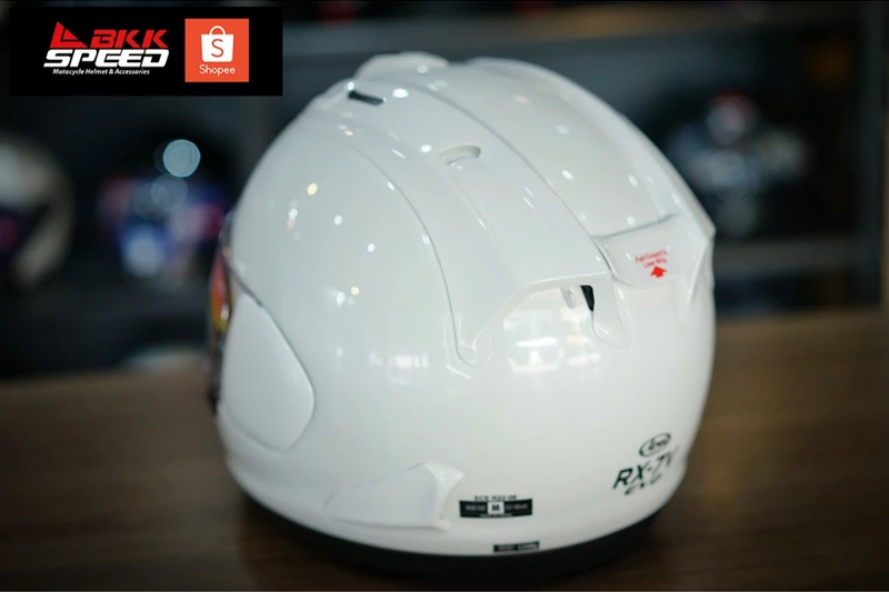 รูปสินค้าหมวกกันน็อคเต็มใบ แบรนด์ ARAI รุ่น ARAI RX-7V EVO ลาย/สี RX7V Evo Diamond White สำหรับขี่มอเตอร์ไซค์ รูปเพิ่มเติม 5 จาก BKKSPEED