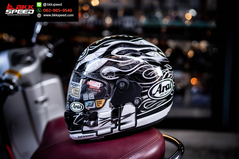 รูปสินค้าหมวกกันน็อคเต็มใบ แบรนด์ ARAI รุ่น Arai Concept XE ลาย/สี Concept XE Haga Dark สำหรับขี่มอเตอร์ไซค์ มุมด้านข้าง จาก BKKSPEED