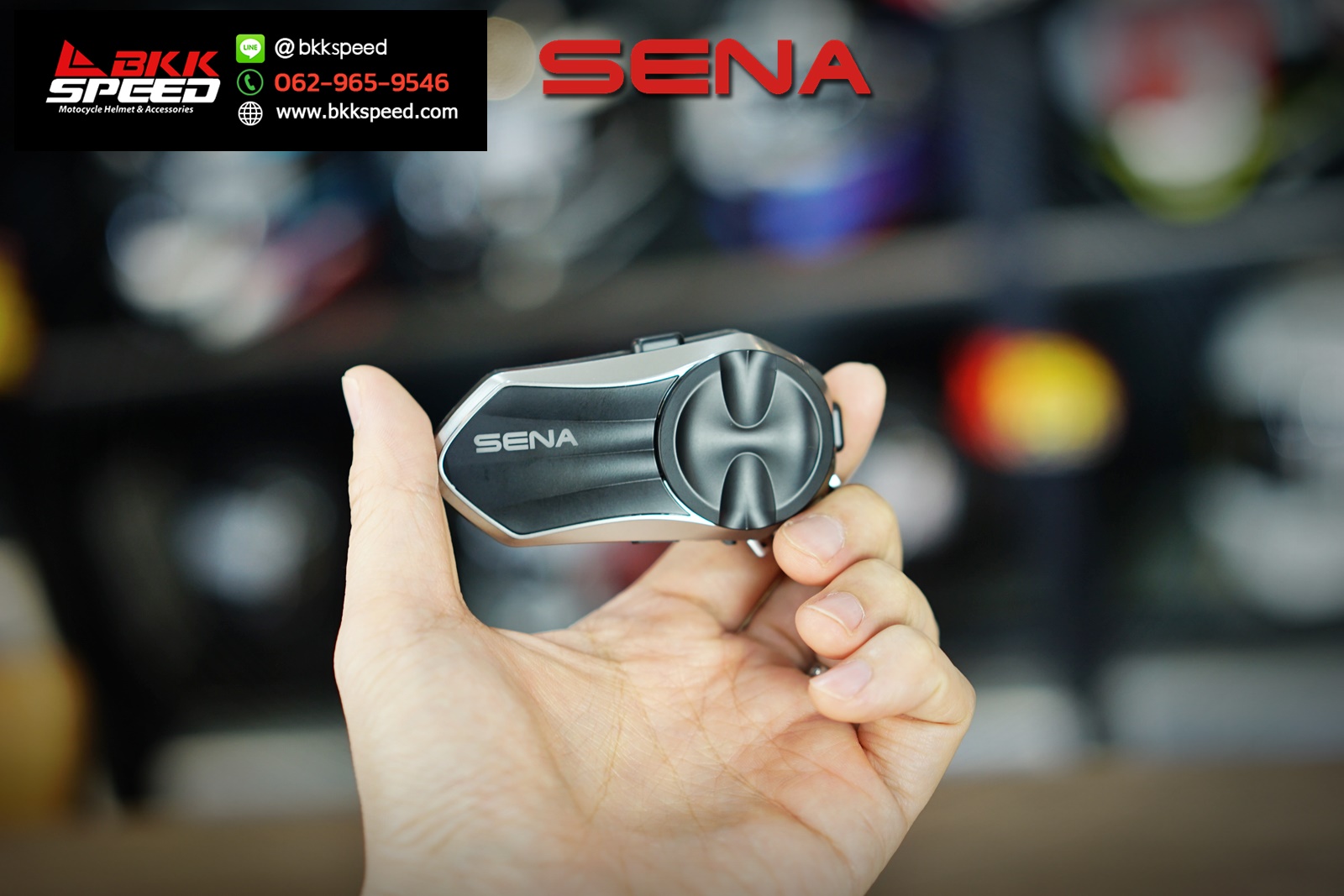 รูปสินค้า หูฟังบลูทูธ (Bluetooth) แบรนด์ หูฟังบลูทูธ SENA SENA E30 มุมหลักด้านหน้า