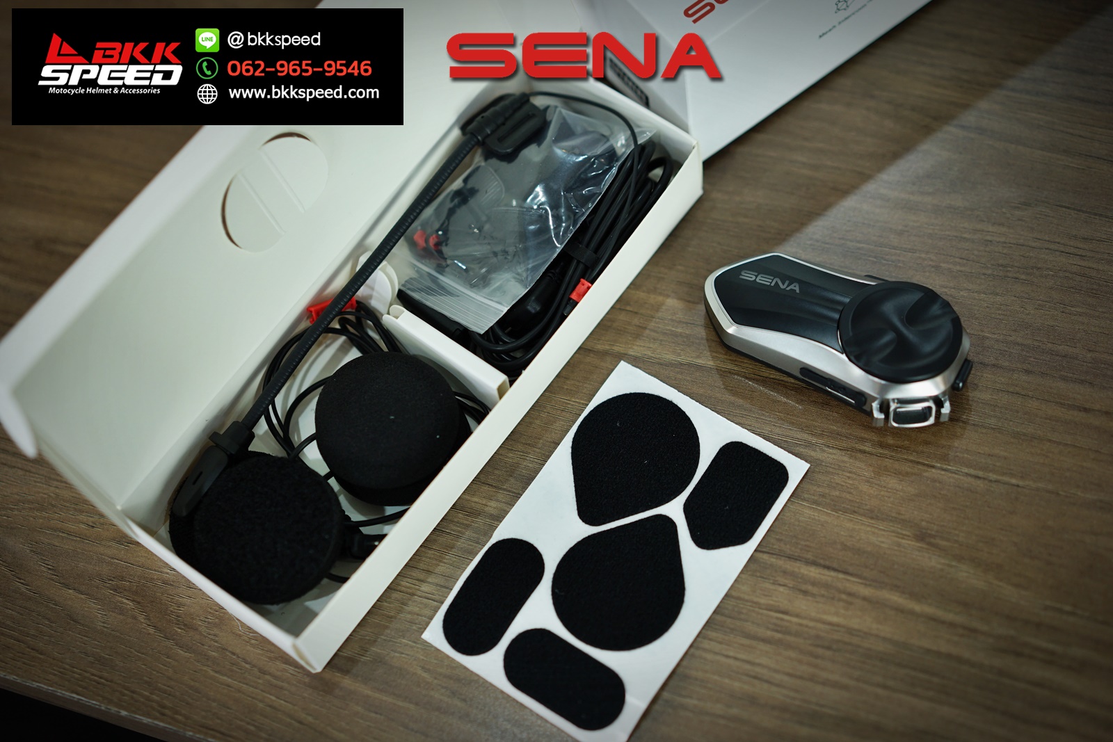 รูปสินค้า หูฟังบลูทูธ (Bluetooth) แบรนด์ หูฟังบลูทูธ SENA SENA E30 มุมด้านข้าง