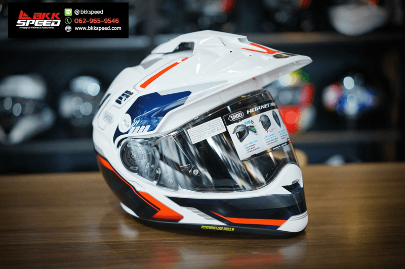 รูปสินค้าหมวกกันน็อคเต็มใบ แบรนด์ SHOEI รุ่น Shoei Hornet ADV ลาย/สี Hornet ADV Invigorate TC10 สำหรับขี่มอเตอร์ไซค์ มุมด้านหลัง จาก BKKSPEED