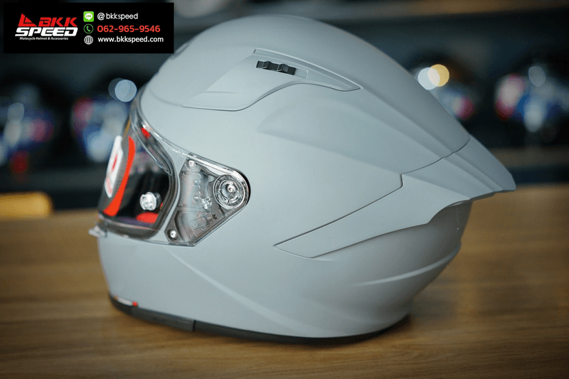 รูปสินค้าหมวกกันน็อคเต็มใบ แบรนด์ KYT รุ่น KYT Striker ลาย/สี Striker Solid Matt Grey สำหรับขี่มอเตอร์ไซค์ รายละเอียดสินค้า จาก BKKSPEED