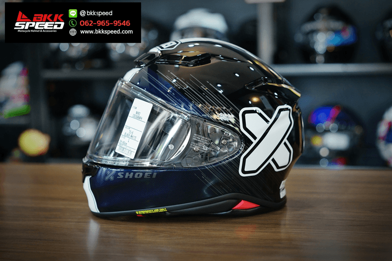 รูปสินค้าหมวกกันน็อคเต็มใบ แบรนด์ SHOEI รุ่น SHOEI NXR2 ลาย/สี NXR2 Ideograph TC5 สำหรับขี่มอเตอร์ไซค์ มุมด้านข้าง จาก BKKSPEED