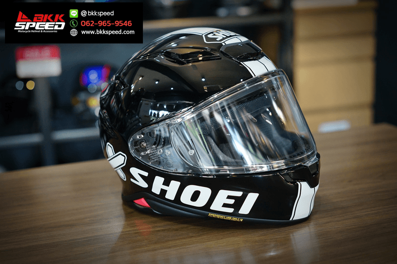 รูปสินค้าหมวกกันน็อคเต็มใบ แบรนด์ SHOEI รุ่น SHOEI NXR2 ลาย/สี NXR2 Ideograph TC5 สำหรับขี่มอเตอร์ไซค์ มุมด้านหลัง จาก BKKSPEED
