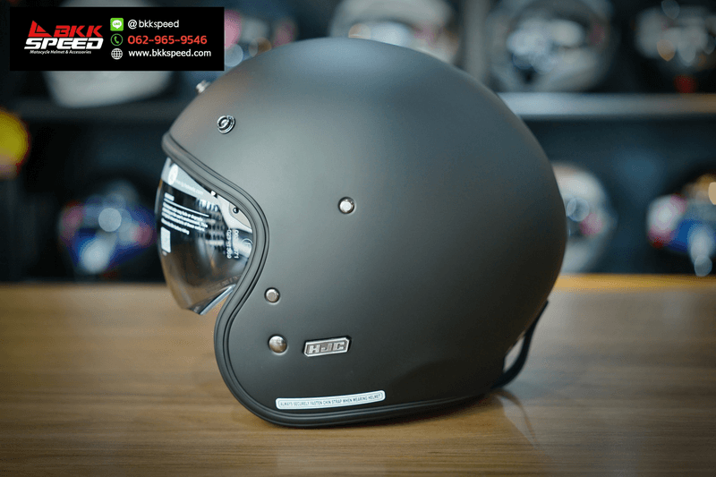 รูปสินค้าหมวกกันน็อคเต็มใบ แบรนด์ HJC รุ่น HJC V31 ลาย/สี V31 Semi Flat Black สำหรับขี่มอเตอร์ไซค์ มุมด้านหลัง จาก BKKSPEED