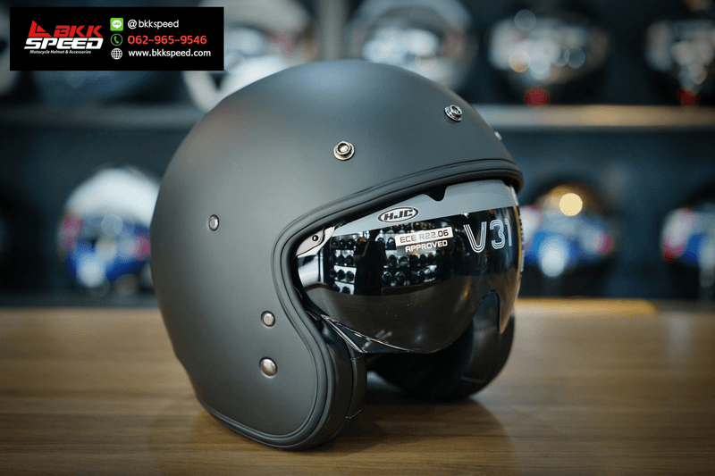 รูปสินค้าหมวกกันน็อคเต็มใบ แบรนด์ HJC รุ่น HJC V31 ลาย/สี V31 Semi Flat Black สำหรับขี่มอเตอร์ไซค์ รูปเพิ่มเติม 5 จาก BKKSPEED