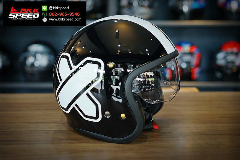 รูปสินค้าหมวกกันน็อคเต็มใบ แบรนด์ SHOEI รุ่น Shoei JO ลาย/สี JO Cross logo 2 TC5 สำหรับขี่มอเตอร์ไซค์ มุมด้านหลัง จาก BKKSPEED