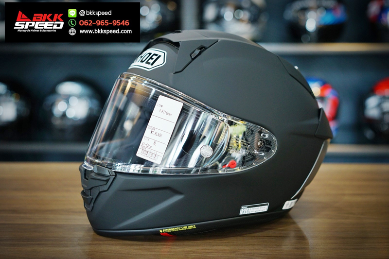 รูปสินค้าหมวกกันน็อคเต็มใบ แบรนด์ SHOEI รุ่น Shoei X15 ลาย/สี X15 Matt Black สำหรับขี่มอเตอร์ไซค์ มุมหลักด้านหน้า จาก BKKSPEED