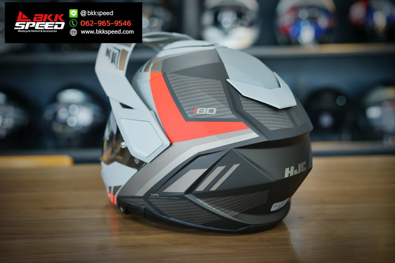 รูปสินค้าหมวกกันน็อคเต็มใบ แบรนด์ HJC รุ่น HJC i80 ลาย/สี i80 IMES mc1 สำหรับขี่มอเตอร์ไซค์ รูปเพิ่มเติม 5 จาก BKKSPEED