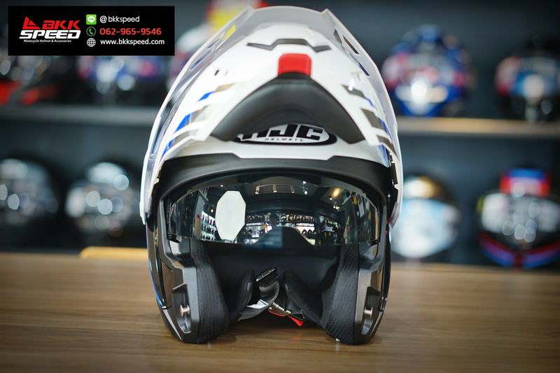 รูปสินค้าหมวกกันน็อคเต็มใบ แบรนด์ HJC รุ่น HJC i80 ลาย/สี i80 IMES mc21 สำหรับขี่มอเตอร์ไซค์ รูปเพิ่มเติม 5 จาก BKKSPEED