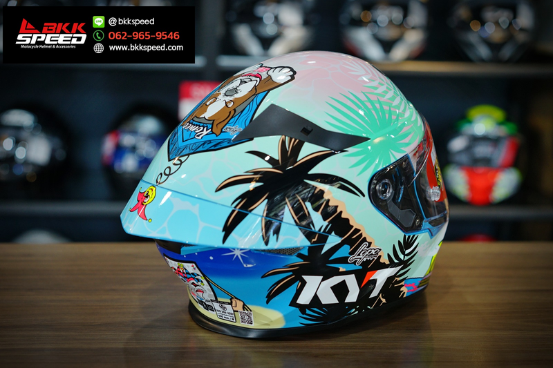 รูปสินค้าหมวกกันน็อคเต็มใบ แบรนด์ KYT รุ่น KYT TT REVO ลาย/สี TT REVO Riccardo Rossi BCN 22 สำหรับขี่มอเตอร์ไซค์ รายละเอียดสินค้า จาก BKKSPEED