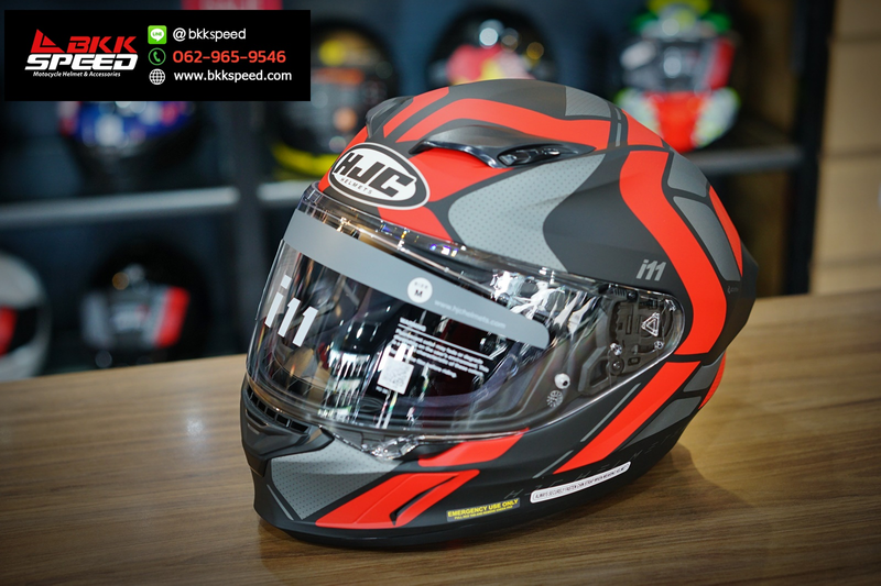 รูปสินค้าหมวกกันน็อคเต็มใบ แบรนด์ HJC รุ่น HJC i11 ลาย/สี i11 Sub mc1 สำหรับขี่มอเตอร์ไซค์ มุมด้านข้าง จาก BKKSPEED