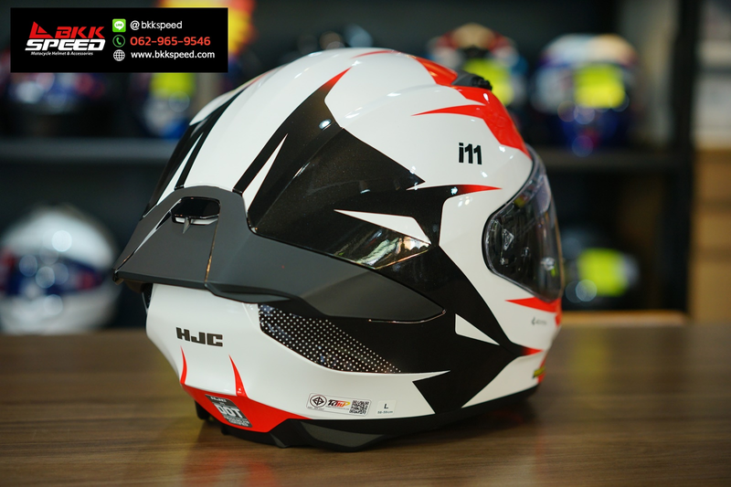 รูปสินค้าหมวกกันน็อคเต็มใบ แบรนด์ HJC รุ่น HJC i11 ลาย/สี i11 instant mc1 สำหรับขี่มอเตอร์ไซค์ รายละเอียดสินค้า จาก BKKSPEED