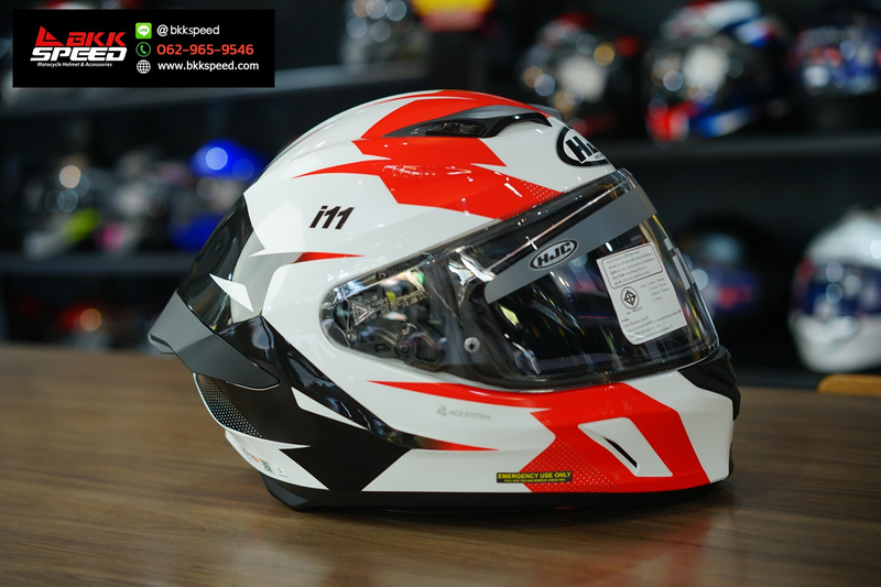 รูปสินค้าหมวกกันน็อคเต็มใบ แบรนด์ HJC รุ่น HJC i11 ลาย/สี i11 instant mc1 สำหรับขี่มอเตอร์ไซค์ รูปเพิ่มเติม 5 จาก BKKSPEED