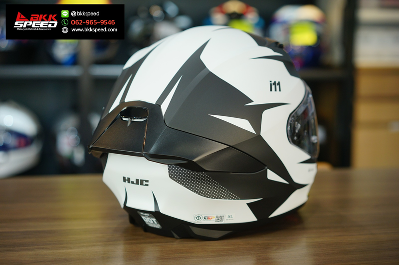 รูปสินค้าหมวกกันน็อคเต็มใบ แบรนด์ HJC รุ่น HJC i11 ลาย/สี i11 instant mc10 สำหรับขี่มอเตอร์ไซค์ รายละเอียดสินค้า จาก BKKSPEED
