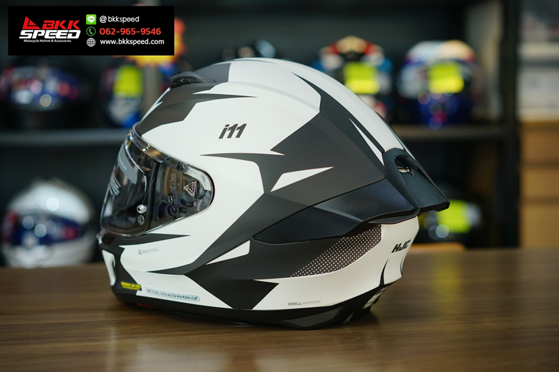 รูปสินค้าหมวกกันน็อคเต็มใบ แบรนด์ HJC รุ่น HJC i11 ลาย/สี i11 instant mc10 สำหรับขี่มอเตอร์ไซค์ รูปเพิ่มเติม 5 จาก BKKSPEED