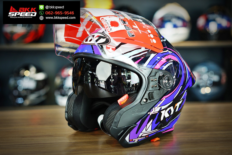 รูปสินค้าหมวกกันน็อคเต็มใบ แบรนด์ KYT รุ่น KYT TTR JET ลาย/สี TTR Jet Bastianini 2022 สำหรับขี่มอเตอร์ไซค์ มุมหลักด้านหน้า จาก BKKSPEED